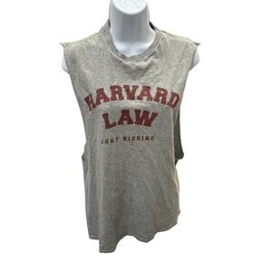 Harvard Law Alumni Just Kidding M Sleeveless Graphic T-shirt